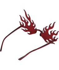 Röda glasögon med flammor