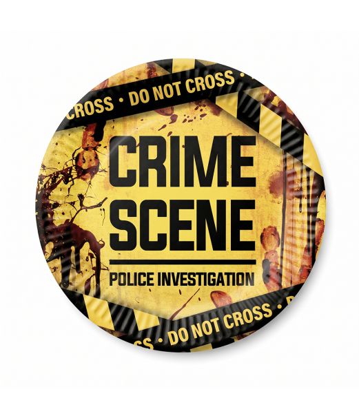 Crime scene tallerken 6stk