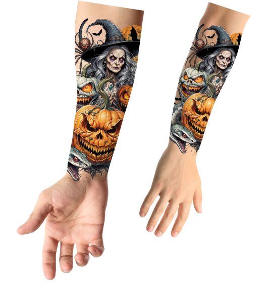 Græskar og heks tattoo