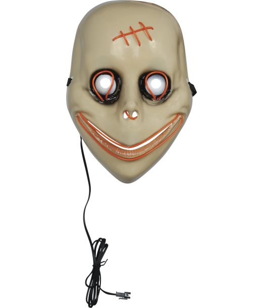 Skräckmask med LED-ljus