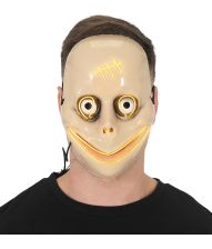 Scare maske m LED lys
