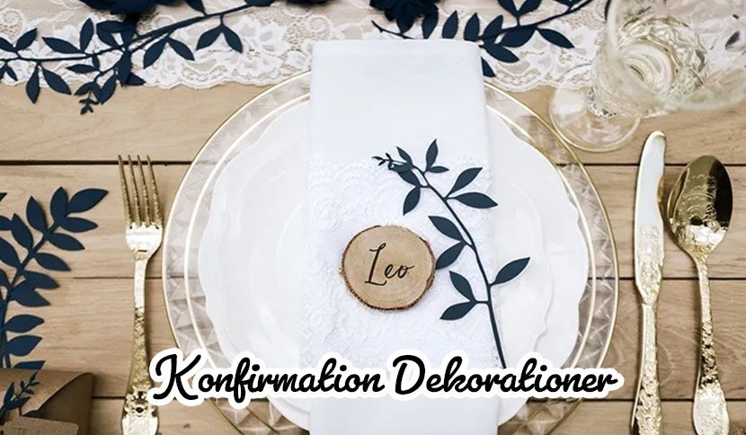 Konfirmation dekorationer