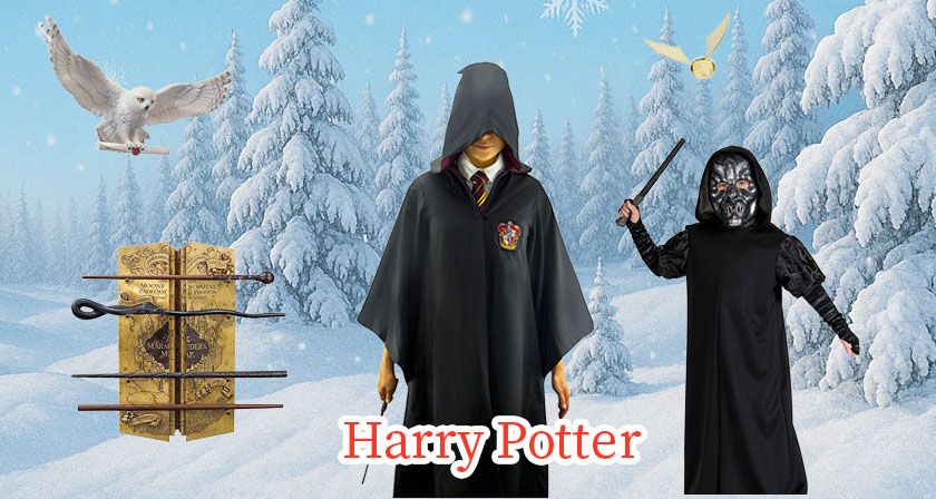 Harry Potter trollstavar och cape