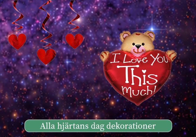 Alla hjärtans dag dekorationer